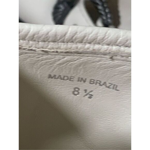 Larroudé Cream Leather Hardy Motorcycle Boots Western Concho Style Buckles 8.5 - Picture 10 of 13